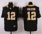 nike new orleans saints #12 colston black elite jerseys