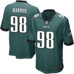 nike philadelphia eagles #98 barwin elite green jerseys