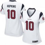 nike women houston texans #10 hopkins white jerseys