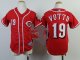 Youth MLB Cincinnati Reds #19 Joey Votto Red Cool Base Jerseys