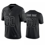 Las Vegas Raiders Active Player Black Reflective Limited Stitched Football Jersey
