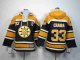 youth nhl boston bruins #33 chara black-yellow [pullover hooded