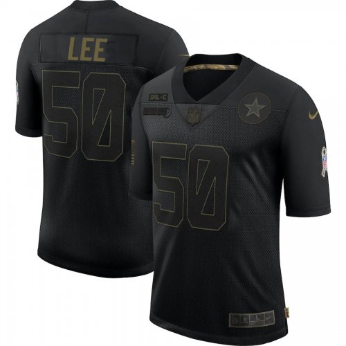 Football Dallas Cowboys #50 Sean Lee Stitched Black 2020 Salute To Service Limited Jersey