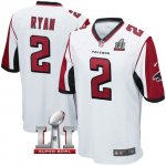 Men's NIKE NFL Atlanta Falcons #2 Matt Ryan White Super Bowl LI Bound Game Jersey