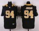 nike new orleans saints #94 jordan black elite jerseys