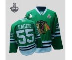 nhl chicago blackhawks #55 eager green [2013 stanley cup]