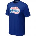nba los angeles clippers big & tall primary logo blue T-Shirt