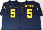 Michigan Wolverines Navy #5 Jabrill Peppers College Jersey