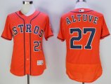 mlb houston astros #27 jose altuve orange majestic flexbase authentic collection jerseys