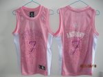 women Basketball Jerseys new york knicks #7 anthony pink