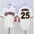 mlb san francisco giants #25 barry bonds white throwback jerseys [mitchell and ness 1989]
