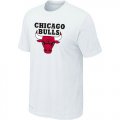 nba chicago bulls big & tall primary logo white T-shirt