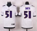 nike baltimore ravens #51 smith white elite jerseys