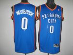 nba oklahoma city thunder #0 westbrook blue jerseys [revolution