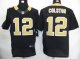 nike nfl new orleans saints #12 colston elite black jerseys