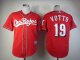 Men's MLB Cincinnati Reds #19 Joey Votto Red Los Rojos Cool Base Jersey