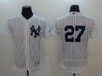 2021 Baseball New York Yankees #27 Giancarlo Stanton White Jerseys No Name
