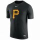 mlb pittsburgh pirates nike authentic collection legend logo 1.5 performance black t-shirt