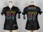 nike women nfl new york jets #87 decker fashion black jerseys
