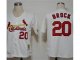 mlb st.louis cardinals #20 brock white jerseys [cool base]