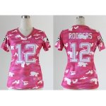nike women nfl green bay packers #12 rodgers pink [fashion camo]