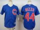 youth mlb chicago cubs #44 anthony rizzo blue majestic cool base jerseys
