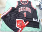 nba chicago bulls #1 rose black suit cheap jerseys [new fabrics]