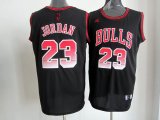 nba chicago bulls #23 jordan black jerseys [limited edition]