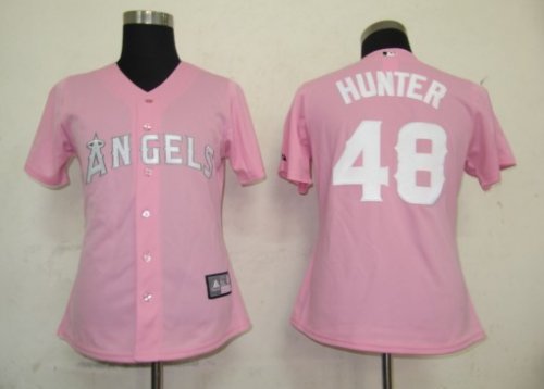 women Baseball Jerseys los angeles dodgers #48 hunter pink