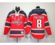 nhl washington capitals #8 alex ovechkin red [pullover hooded sw