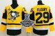Men Pittsburgh Penguins #29 Andre Fleury Yellow Throwback 2017 Stanley Cup Finals Champions Stitched NHL Jersey