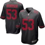 nike san francisco 49ers #53 bowman black [nike Limited]