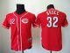 Youth MLB Cincinnati Reds #32 Jay Bruce Red Cool Base Jerseys
