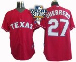 2010 World Series Patch Texas Rangers #27 Guerrero red
