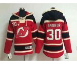 youth nhl jerseys new jersey devils #30 brodeur red[pullover hoo