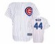 mlb chicago cubs #44 rizzo white jerseys [blue strip]