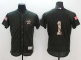 mlb houston astros #1 carlos correa green salute to service flexbase authentic collection cooperstown jerseys