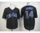 mlb chicago cubs #14 banks black jerseys [fashion]