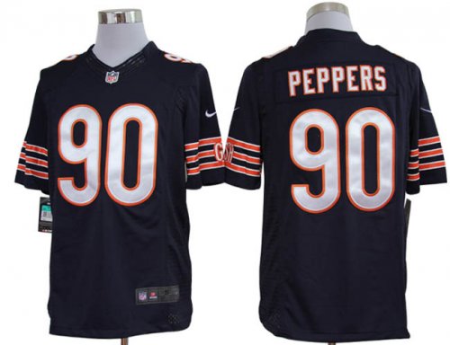 nike nfl chicago bears #90 peppers blue jerseys [nike limited]