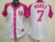 women new york yankees #7 mantle white and pink(2012 new)cheap j