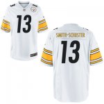 Youth NFL Nike Pittsburgh Steelers #13 JuJu Smith-Schuster White Game Jerseys