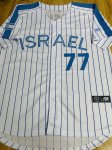 Custom White Israel Baseball 2023 World Baseball Classic Jerseys