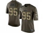 nike nfl green bay packers #95 datone jones army green salute to service limited jerseys