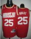 Mens NBA Houston Rockets #25 Robert Horry Red M&N Jerseys