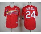 mlb jerseys st. louis cardinals #24 herzog red