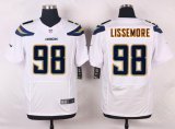 nike san diego chargers #98 lissemore white blue elite jerseys