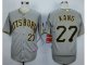 MLB Pittsburgh Pirates #27 Jung-ho Kang Grey jerseys