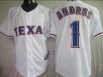 Baseball Jerseys texas rangers #1 andrus white