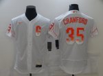 Baseball San Francisco Giants #35 Brandon Crawford White 2021 City Connect Authentic Jersey