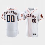 Custom Men's Houston Astros Custom 60th Anniversary Authentic White Jersey